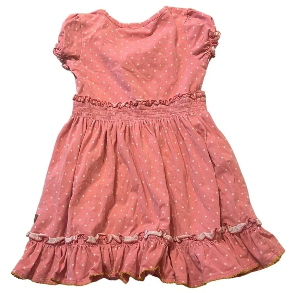 Matilda Jane Perfectly Paired Love You Dots Lap Dress Size 4 Excellent VERY gent